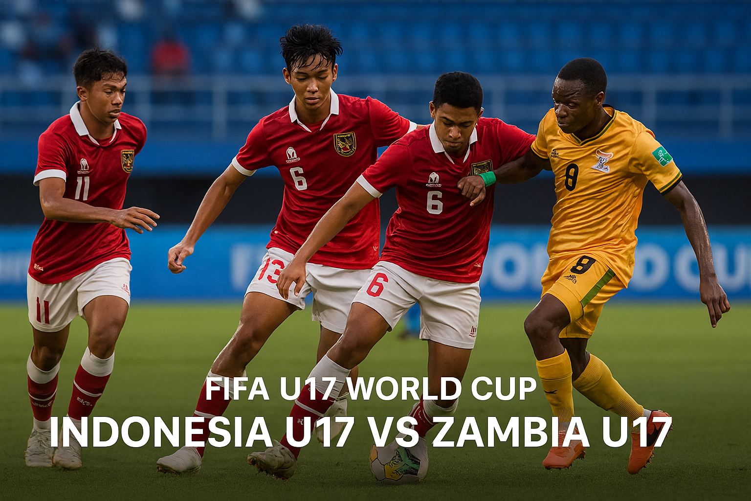 Okestream Live Indonesia U17 vs Zambia U17 FIFA U17 World Cup 2025 – Kick Off 22.45 WIB