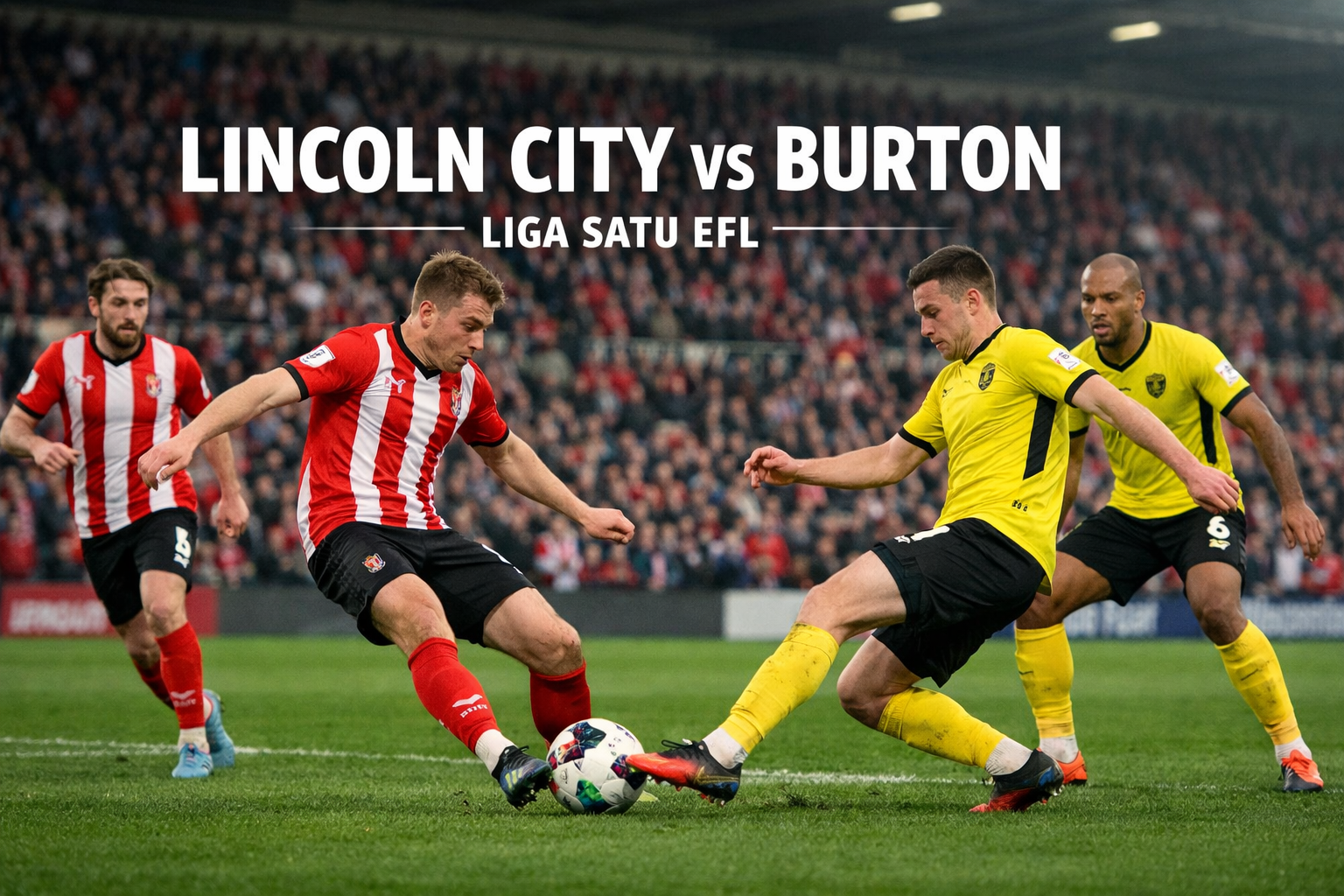 Lincoln City vs Burton Liga Satu EFL Dini Hari Ini 03.00 WIB: Link Nonton Live Streaming Bola di Okestream