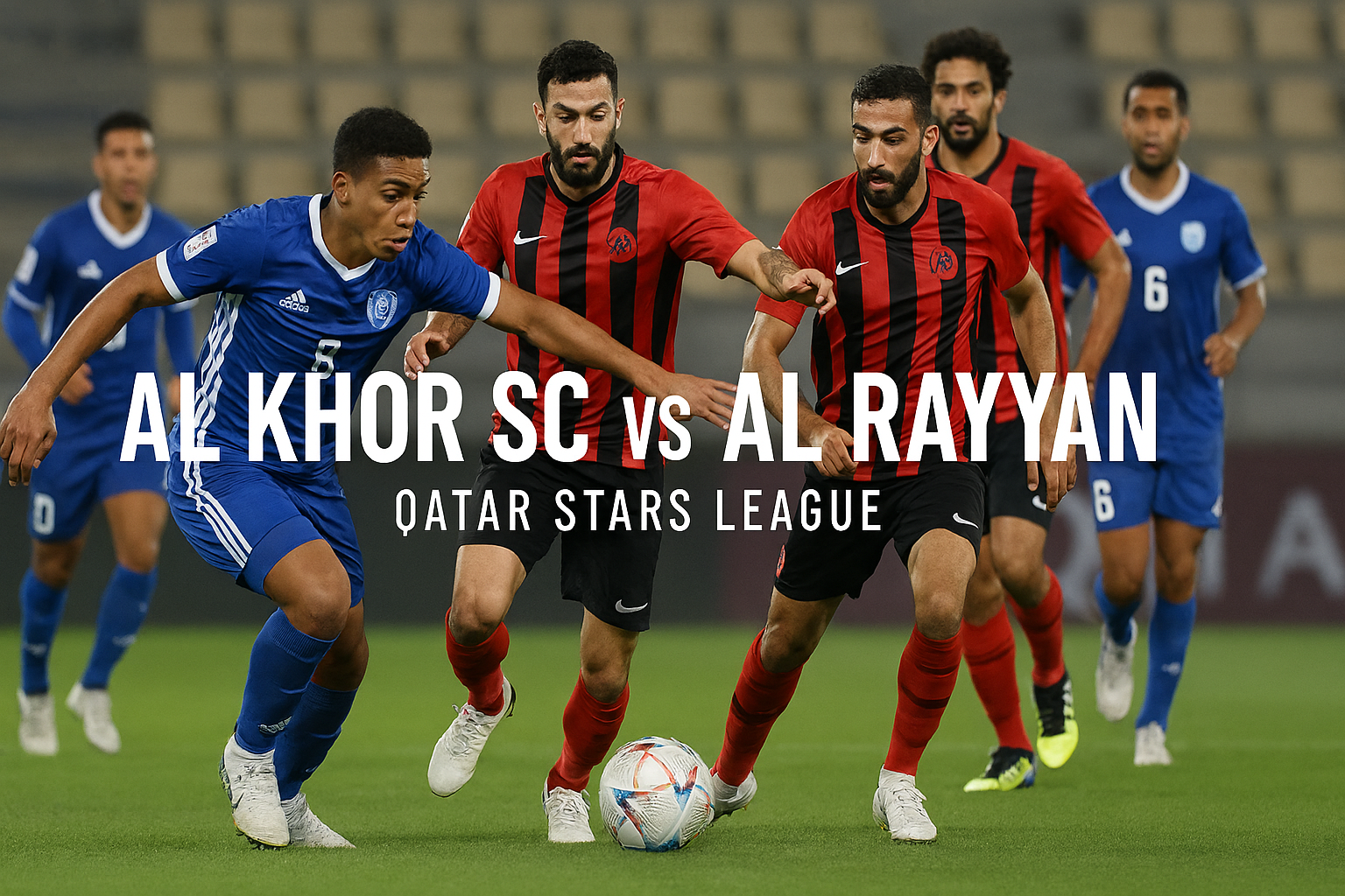 Nonton Al Khor SC vs Al Rayyan Qatar Stars League 20.30 WIB Malam Ini di Okestream