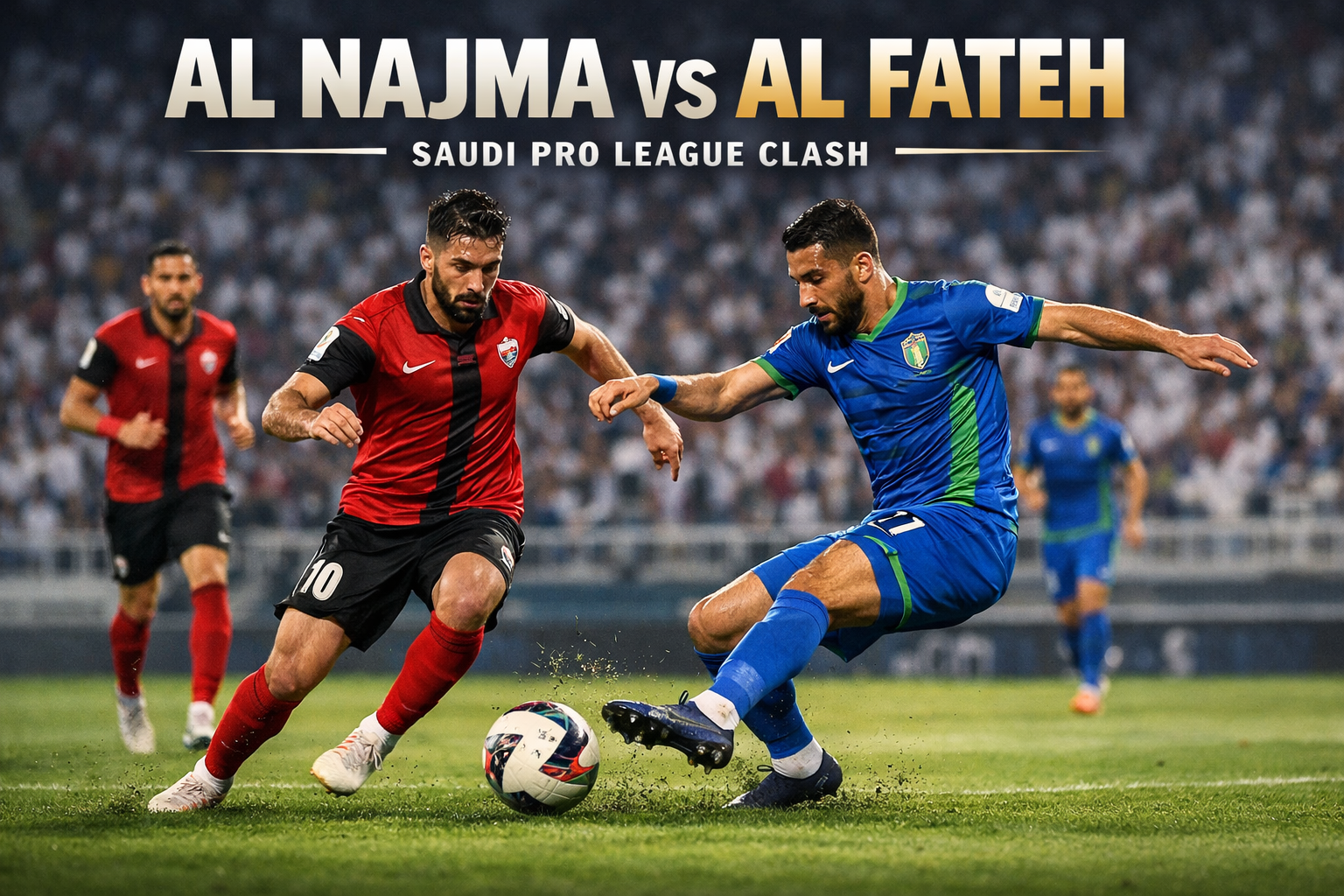 Okestream : Al Najma vs Al Fateh Liga Saudi Malam Ini 20.40 WIB - Tonton Live di Sini!