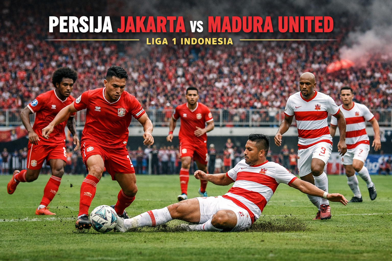 Okestream : Duel Seru - Persija Jakarta vs Madura United Liga 1 Indonesia Malam Ini Jam 19.00 WIB