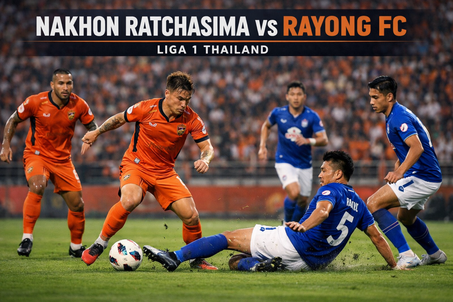 Nakhon Ratchasima vs Rayong FC Liga 1 Thailand 18.30 WIB - Live Streaming Cepat di Okestream