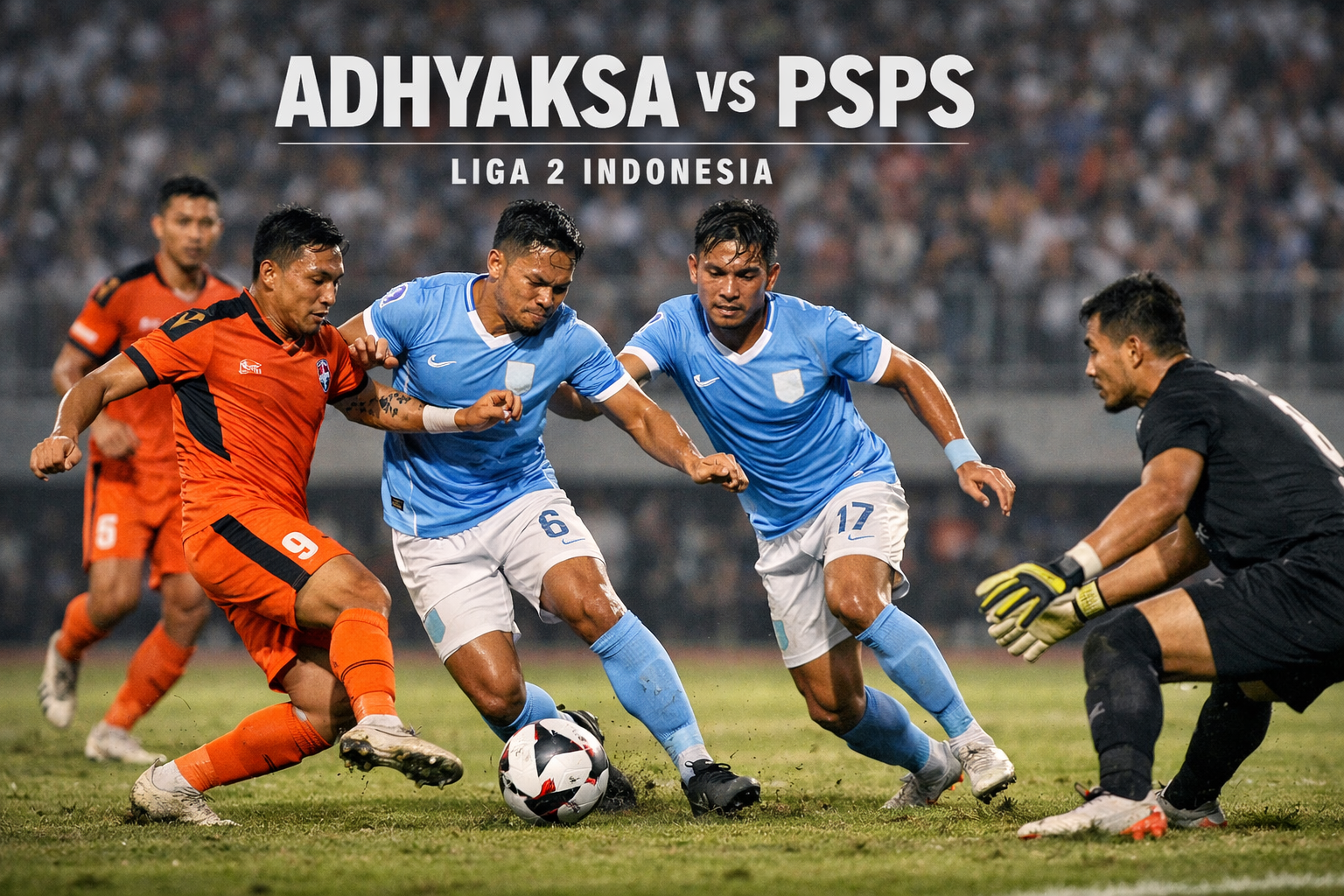 OkeStream Kupas Tuntas Laga Krusial Adhyaksa vs PSPS Liga 2 Indonesia Malam Ini - Duel Seru Penentu Nasib Kedua Tim