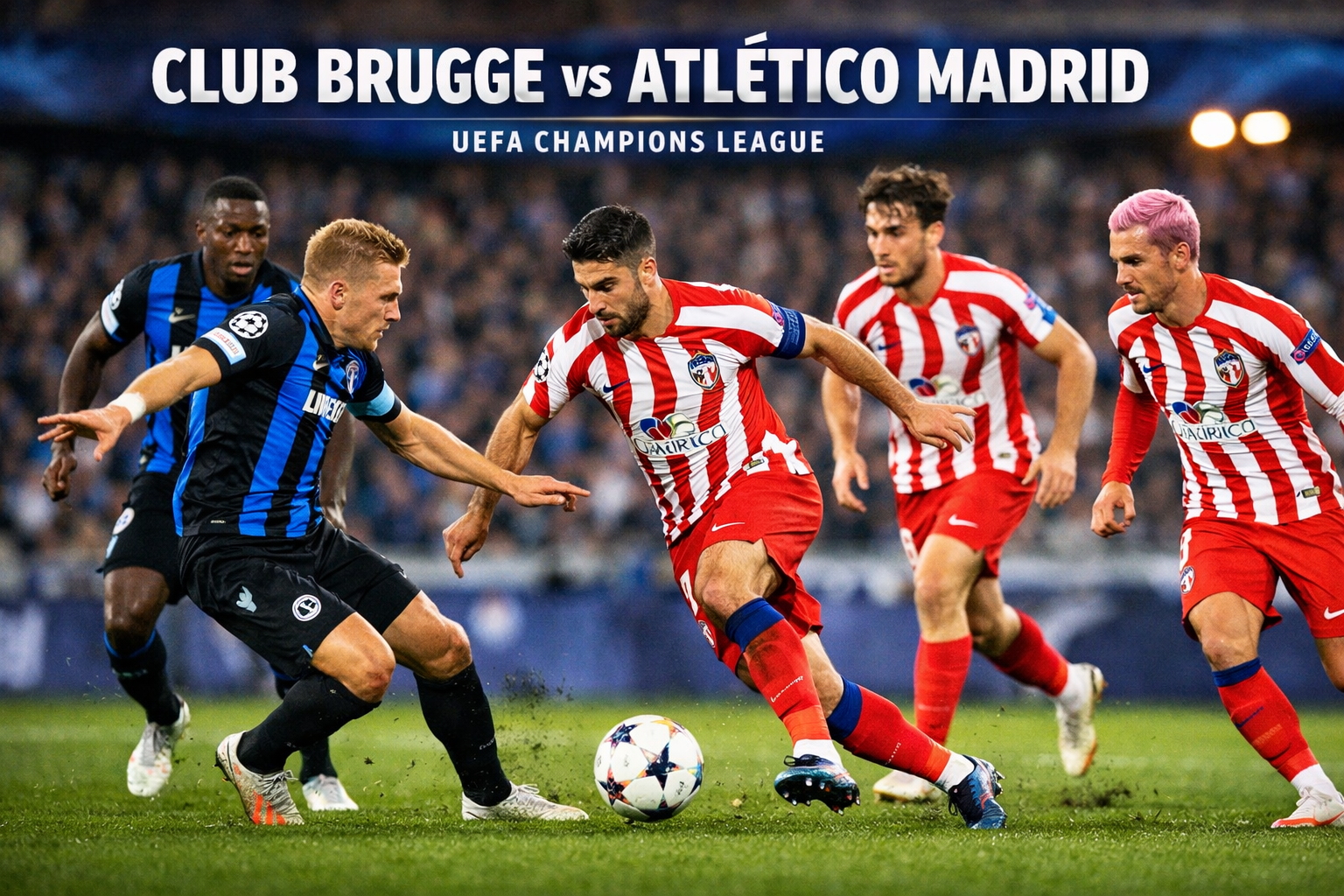 Tonton Langsung Okestream Tayang Club Brugge vs Atletico Madrid Liga Champions UEFA Dini Hari Ini 03.00 WIB - Pertempuran Seru di Babak Penyisihan