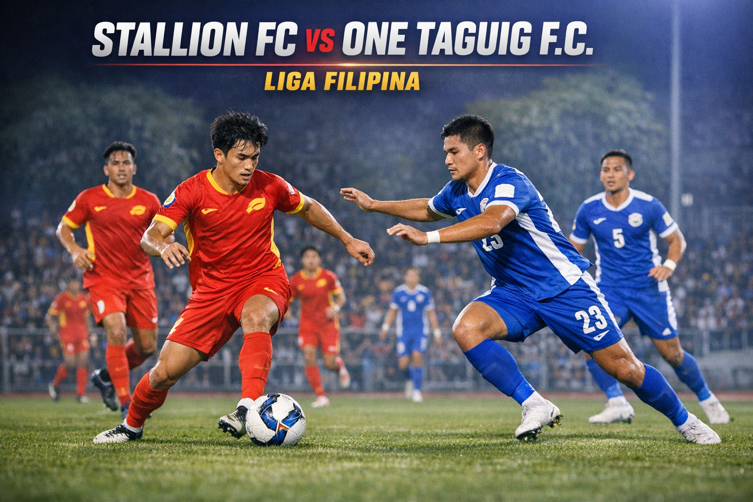Okestream Bahas Pertarungan Stallion FC vs One Taguig F.C. Liga Filipina Malam Ini Jam 19.30 WIB