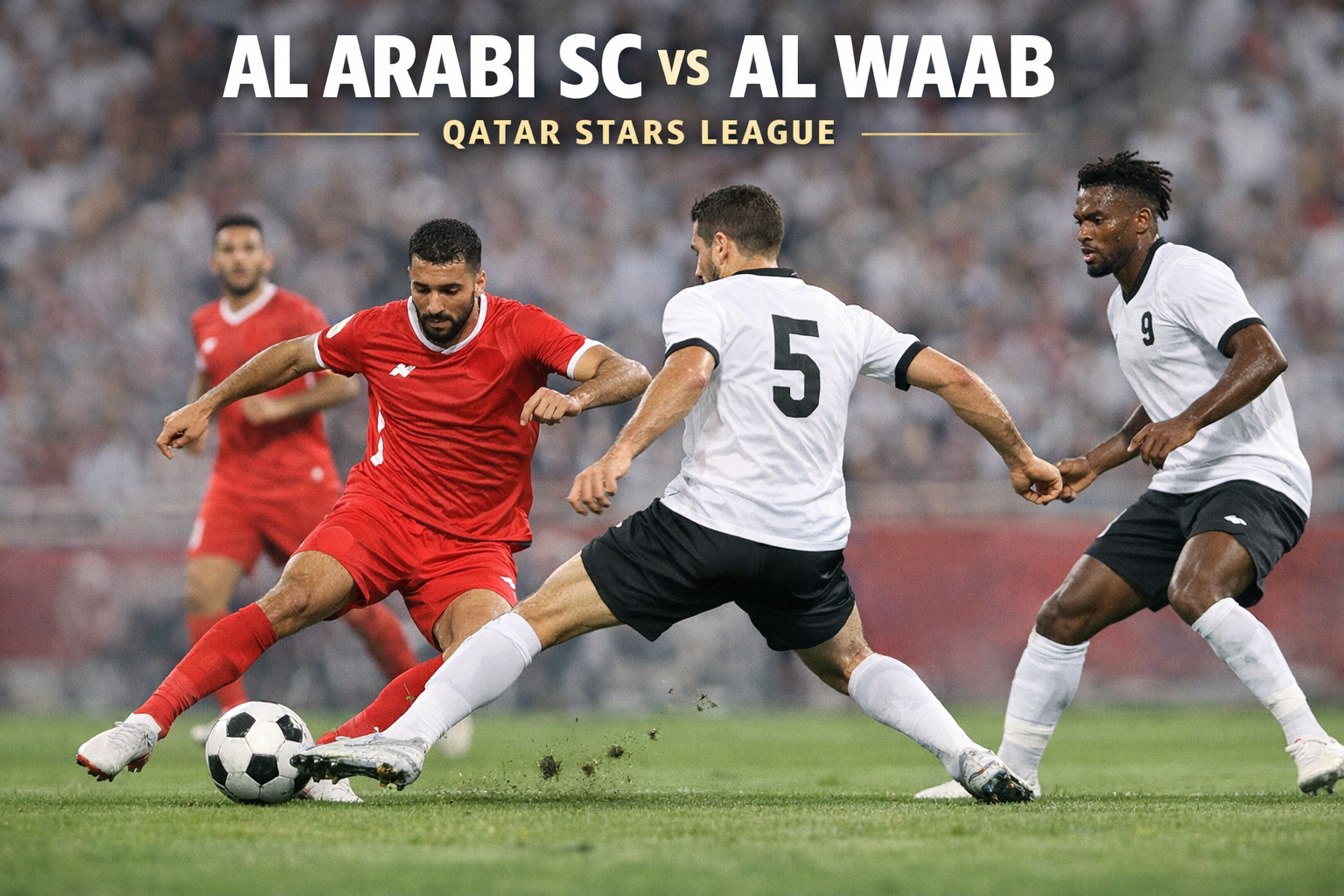 Okestream Highlight: Al Arabi Bungkam Al Waab 3-1 Lewat Gol Dramatis di Akhir Laga
