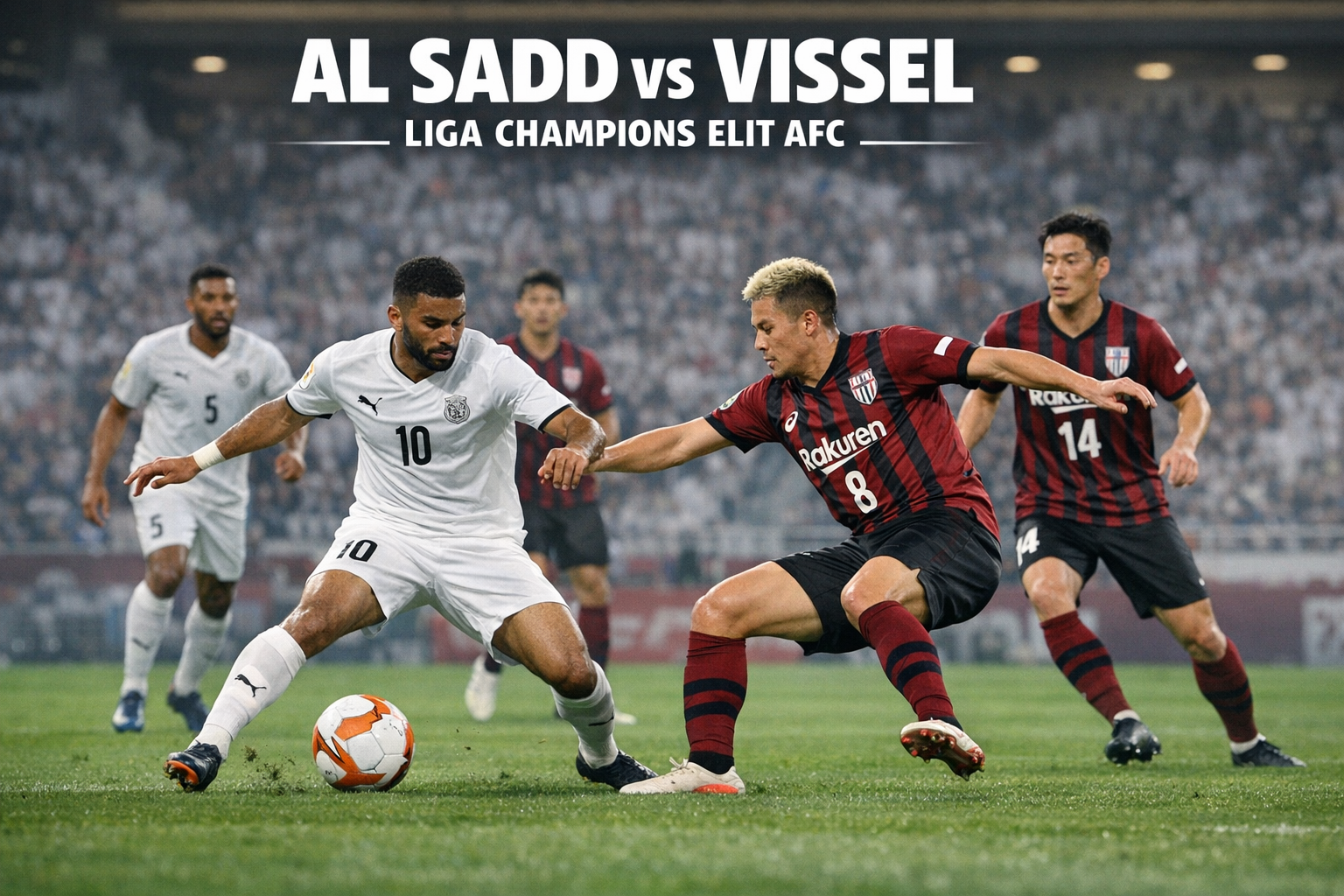 Okestream Bahas Laga Panas Al Sadd vs Vissel Kobe Malam Ini Pukul 23.15 WIB di Liga Champions Elit AFC - Kisah Seru Pertandingan di Tengah Atmosfer Mencekam