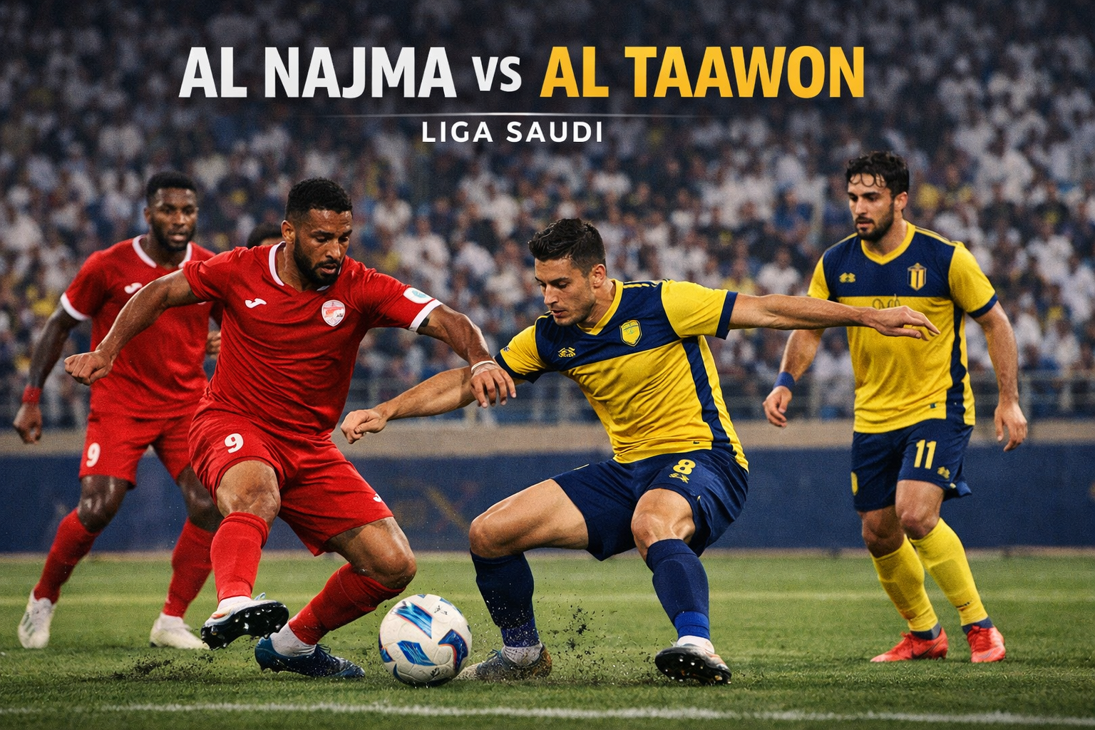 Okestream Ulas Duel Al Najma vs Al Taawon Liga Saudi Pukul 23.10 WIB Malam Ini dengan Insight Menarik