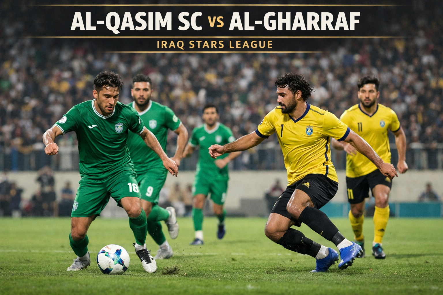 Prediksi Laga Al-Qasim SC vs Al-Gharraf Iraq Stars League Malam Ini 23.30 WIB Bersama Okestream - Duel Seru Menanti Malam Ini!