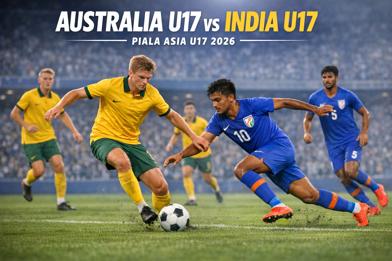 Okestream Kupas Australia U17 vs India U17 Piala Asia U17 2026 Malam Ini Jam 23.00 WIB - Duel Seru Menanti!