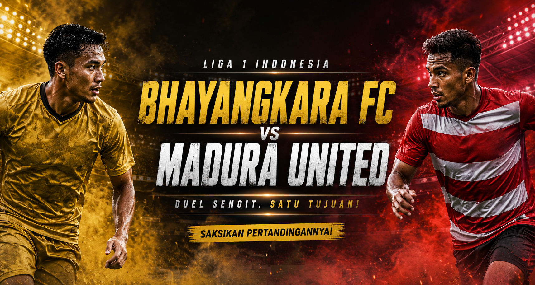 Okestream Soroti Pertandingan Bhayangkara FC vs Madura United yang Bisa Mengubah Persaingan Klasemen Liga 1