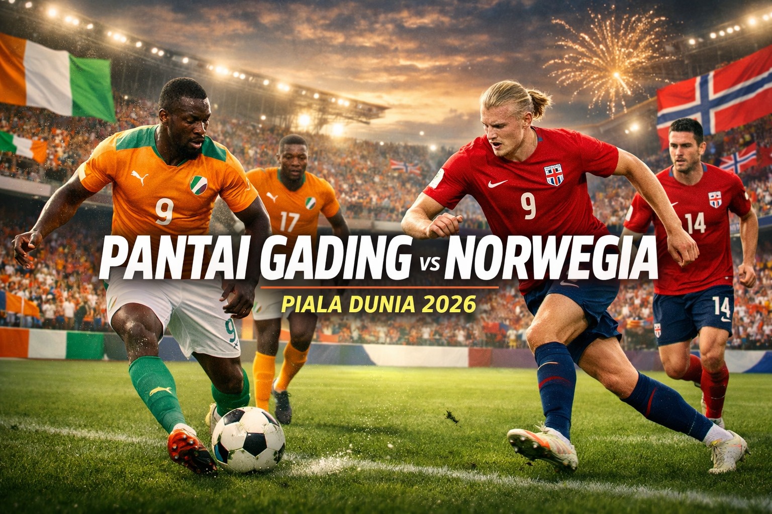 Okestream Hadir dengan Streaming Pantai Gading vs Norwegia Piala Dunia 2026 Dini Hari Ini Pukul 00.00 WIB yang Mudah Diakses Kapan Saja