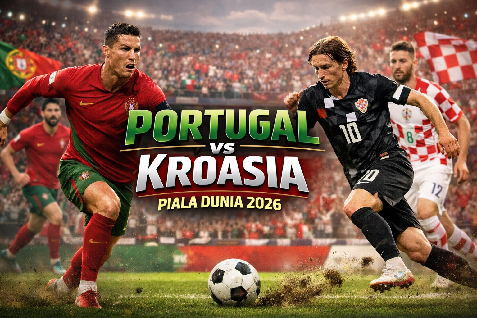Okestream Hadirkan Streaming Portugal vs Kroasia Piala Dunia 2026 Besok Pagi Jam 06.00 WIB - Big Match Eropa yang Dipastikan Berlangsung Menegangkan