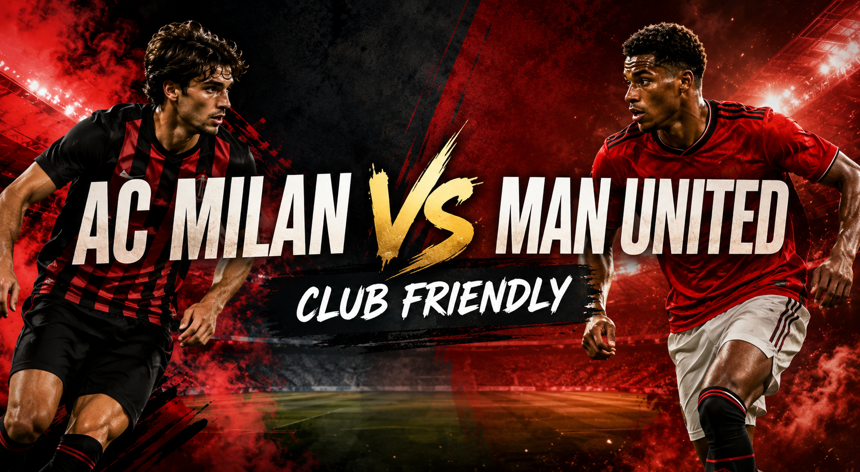 Okestream AC Milan vs Man United Club Friendly Malam Ini Pukul 21.45 WIB, Sajikan Pertandingan Pramusim yang Dinantikan